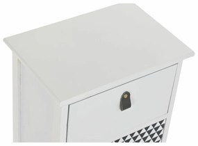 Cassettiera DKD Home Decor Grigio Bianco Legno di  paulownia (36 x 25 x 44,5 cm)