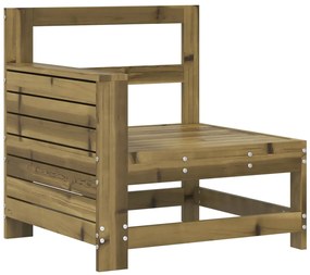 Set divani da giardino 7 pz in legno impregnato di pino