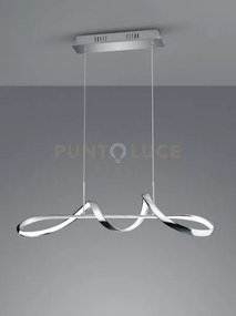 Perugia sospensione led 37w 4500lm, 4000k cromo con dimmerazione ad...