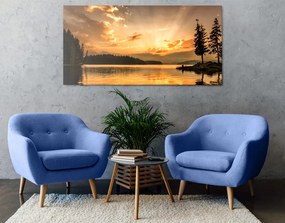 Quadro su tela – Riflesso del lago di montagna