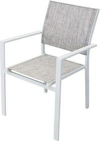 VENUS - poltrona da giardino in alluminio e textilene impilabile