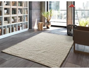 Tappeto beige in cotone tessuto a mano 120x170 cm Reimagine – Universal