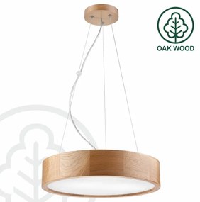 Lampadario a sospensione con filo OAK 2xE27/60W/230V quercia ø 37 cm