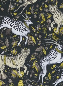 Clarke & Clarke Carta da parati Protea - Charcoal