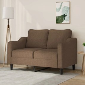 Divano A 2 Posti Marrone 120 Cm İn Tessuto /