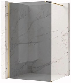 Parete doccia Rea Flexi Grey / Brush Gold 90