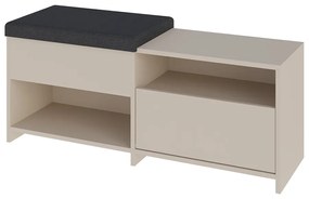 Scarpiera crema con panca Romi - Marckeric