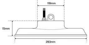 Campana LED 150W, 140lm/w, IP65, IK08 Colore Bianco Freddo 6.000K