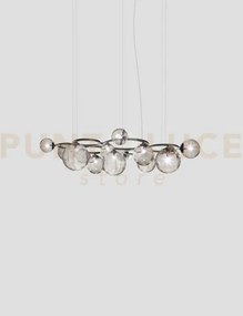 Puppet ring sospensione 15 fume' trasparente nickel nero satinato 1...