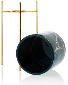 Portafiori NILA 32,5x13 cm verde/oro