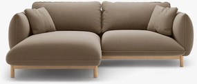 Divano angolare Ada in velluto – 220x179x78 cm