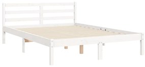 Giroletto con Testiera Bianco Small Double Legno Massello