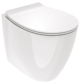 Wc a Terra Senza Brida Ercos "Kite" Bianco Lucido