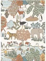 Little Greene Carta da parati Animal Kingdom - Pea
