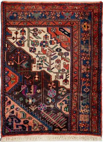 Nahawand Tappeto 90x130 (Iran) Annodato A Mano