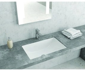 Kamalu - lavabo da incasso sottopiano rettangolare ceramica litos-652