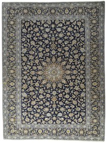 Kashan Tappeto persiano 390x300 Blu (Iran) Annodato A Mano