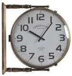 Orologio da Parete DKD Home Decor Cristallo Dorato Bianco Ferro (36 x 9 x 38 cm)