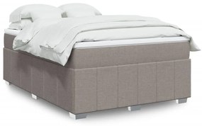 Giroletto a molle con materasso tortora 160x200 cm in tessuto
