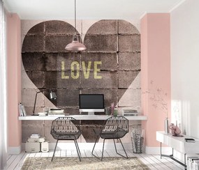 Fotomurale Love, rosa 300 x 270 cm