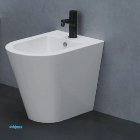 Bidet Da Terra Azzurra Ceramica Bianco Lucido "Forma"