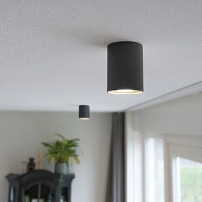 Faretto a plafone Smart nero con acciaio incl. WiFi GU10 - Rondoo Up