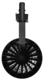 Faro LED 12W-40W Trifase Nero, CRI90 UGR19, 45° - KGP driver Colore  Bianco Naturale 4.000K