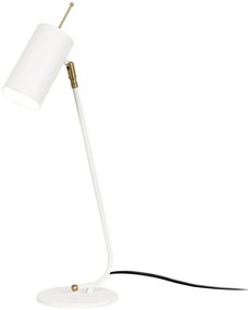 Lampada da tavolo bianca con paralume in metallo (altezza totale 55 cm) Sivani – Opviq lights