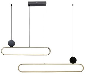 Rabalux 72268 - Lampadario LED a sospensione con filo CIRCADO 2xLED/24W/230V 3000K