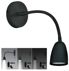 Brilagi - Lampada LED da parete dimmerabile LED/4W/230V nera