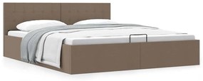 Giroletto Con Contenitore Grigio Talpa İn Tessuto 160x200 Cm /