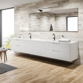 Lampada da parete per bagno SHINE LED/11W/230V 45 cm IP44 nera