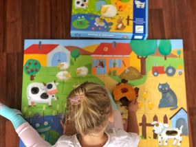 Puzzle tattile - fattoria - 20 pezzi