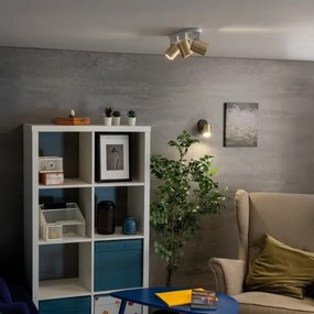 Kanlux 38960 - Faretto da parete LAURIN 1xGU10/10W/230V ottone/nero