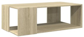 Tavolino salotto rovere sonoma 89,5x48x30 cm legno multistrato