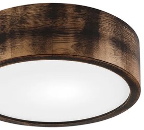 Lampada a soffitto OAK SMOKY 1xE27/15W/230V Ø 27,5 cm rovere marrone scuro