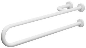 Barra di sostegno bianca con rinforzo 65 cm destro