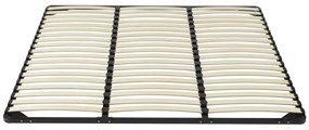 Rete a doghe 200 x 200 cm 3 x 19 doghe Senza piedi Nero  - KALISTA di YSMÉE