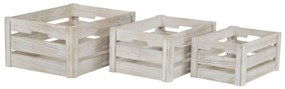 BRYSON - set di 3 cassette in legno