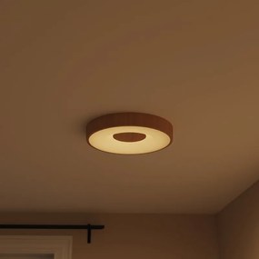 Plafoniera LED Piazo Ø 38 cm bianco IP21 cct da bianco caldo a bianco freddo con regolazione di temperatura, 5600 lumen INSPIRE