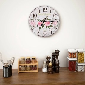 Orologio Da Parete Vintage Fiore 30 Cm /