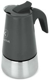 Caffettiera induzione 4 tazze grigia