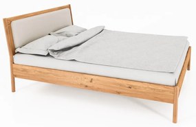 Letto matrimoniale in rovere con testiera imbottita 180x200 cm Pola - The Beds