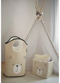 Scatola portaoggetti per bambini in tessuto beige Dots from the Forest - Butter Kings