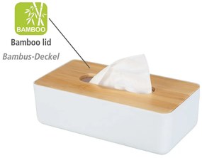 Scatola in plastica-bambù per fazzoletti Rotello - Wenko