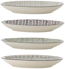 Set di 4 piatti in gres, ø 25 cm Karine - Bloomingville