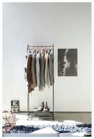 Appendiabiti nero in metallo con ruote Tower - YAMAZAKI