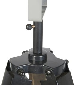 Lampada da terra a treppiede industriale in legno con grigio incl. wifi A60 - Laos