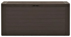 Baule da giardino marrone 116x44x55 cm
