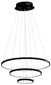 Lampadario LED a sospensione con filo LED/42W/230V 3000K nero